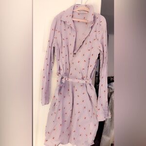 H&M Kids Casual Dress - Lavender with Red Floral